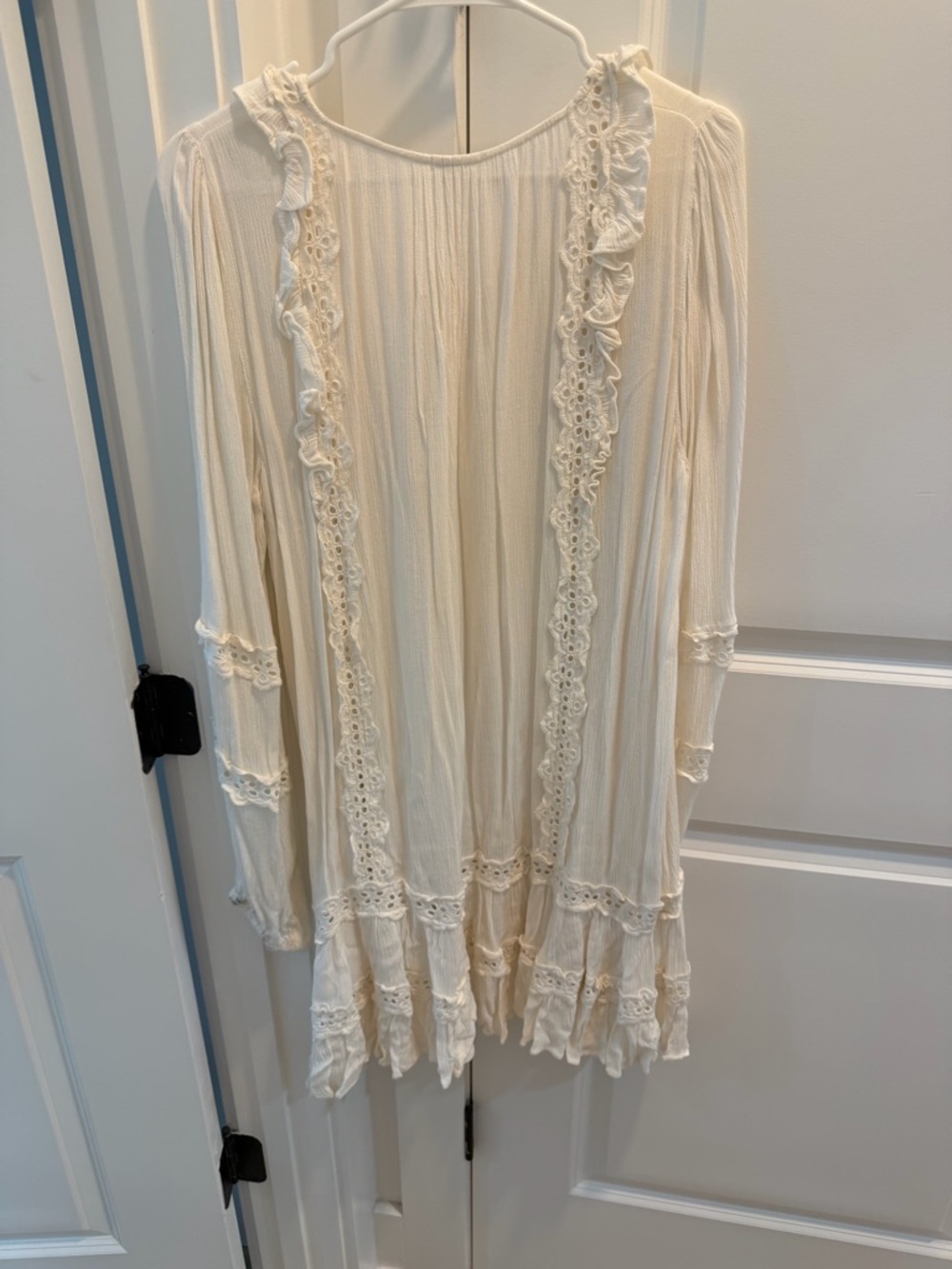 Free People Snow Angel Mini Dress in Ivory - Picture 6 of 6